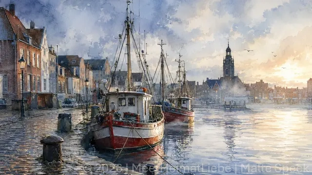 Hafenmorgen in Husum