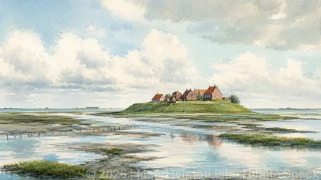 Zwischen Watt und Hallig